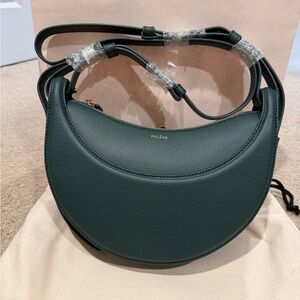 Polene Dark Green Crossbody Bag